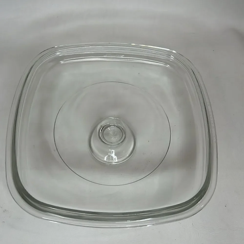 Corning Ware Pan 1 Liter Baking Serve Dish Pan  Ovenware With Lid Floral Handle